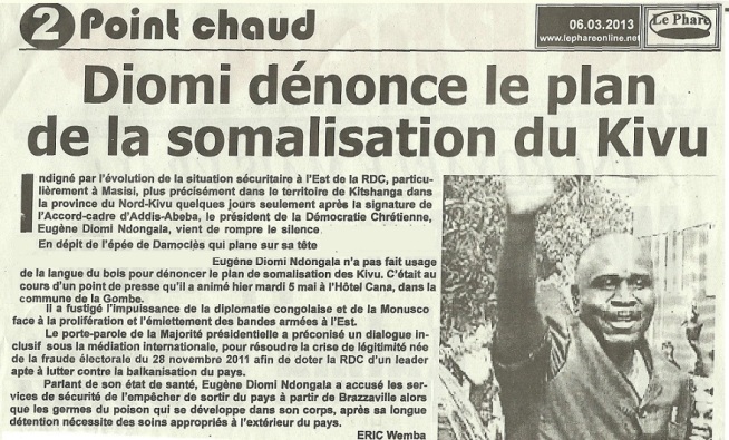 GENESE DE LA SOMALISATION DU KIVU  Le-phare-6-3-13-001