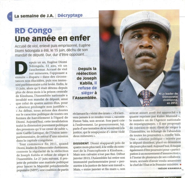 EUGENE DIOMI NDONGALA, LE PRISONNIER POLITIQUE DU REGIME KABILA - Page 7 Jeune-afrique-24-06-13