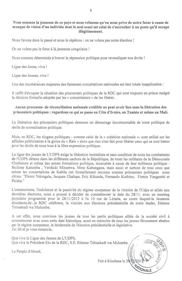 LA LIGUE DES JEUNES DE L’UDPS HAUSSE LE TON – DECLARATION POLITIQUE DU 21/11/2013 Ligue-des-jeunes-3