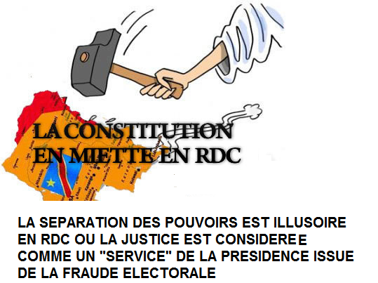 EN RDC LA JUSTICE EST CONSIDEREE COMME UNE APPENDICE DE LA PRESIDENCE DE LA REPUBLIQUE Justice-infeodee