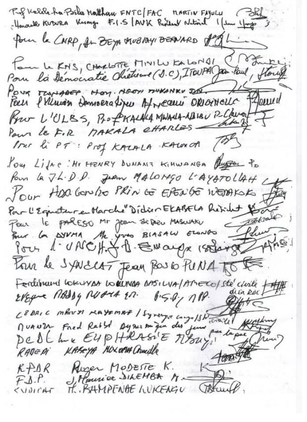 EUGENE DIOMI NDONGALA, LE PRISONNIER POLITIQUE DU REGIME KABILA - Page 23 Signatures2