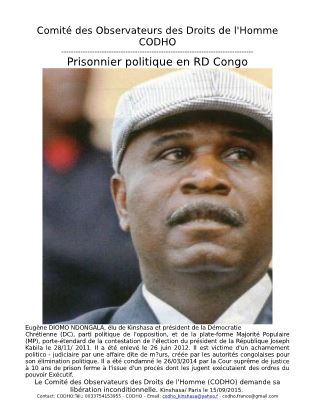 EUGENE DIOMI NDONGALA, LE PRISONNIER POLITIQUE DU REGIME KABILA - Page 38 Diomi-codho