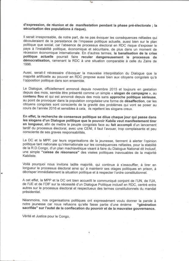 EUGENE DIOMI NDONGALA, LE PRISONNIER POLITIQUE DU REGIME KABILA - Page 40 Memorandum-signe0005