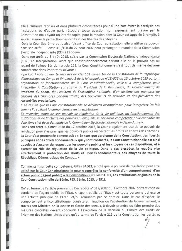 JEAN PIE N’DJODJI REÇOIT Mme PATRIZIA DIOMI EPOUSE DE DIOMI NDONGALA, MEMBRE DU COMITE DES FAMILLES DES PRISONNIERS POLITIQUES DE LA R.D.CONGO – INTERVIEW VIDEO - 60 MINUTES AVEC.... Requete-en-inconstitutionnalite-contre-gouv-rdc-010218-10005